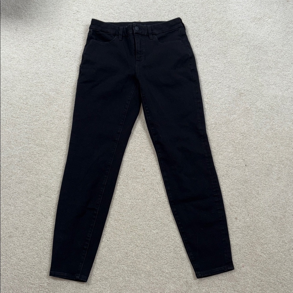 American eagle curvy Black high rise jeggings like new